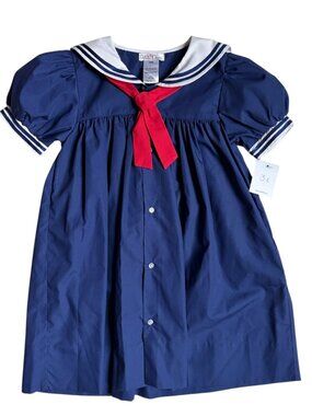 NWT Petit Ami Nautical Sailor Dress (Navy) - 3T